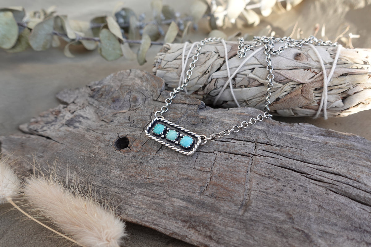Triple Turquoise Necklace
