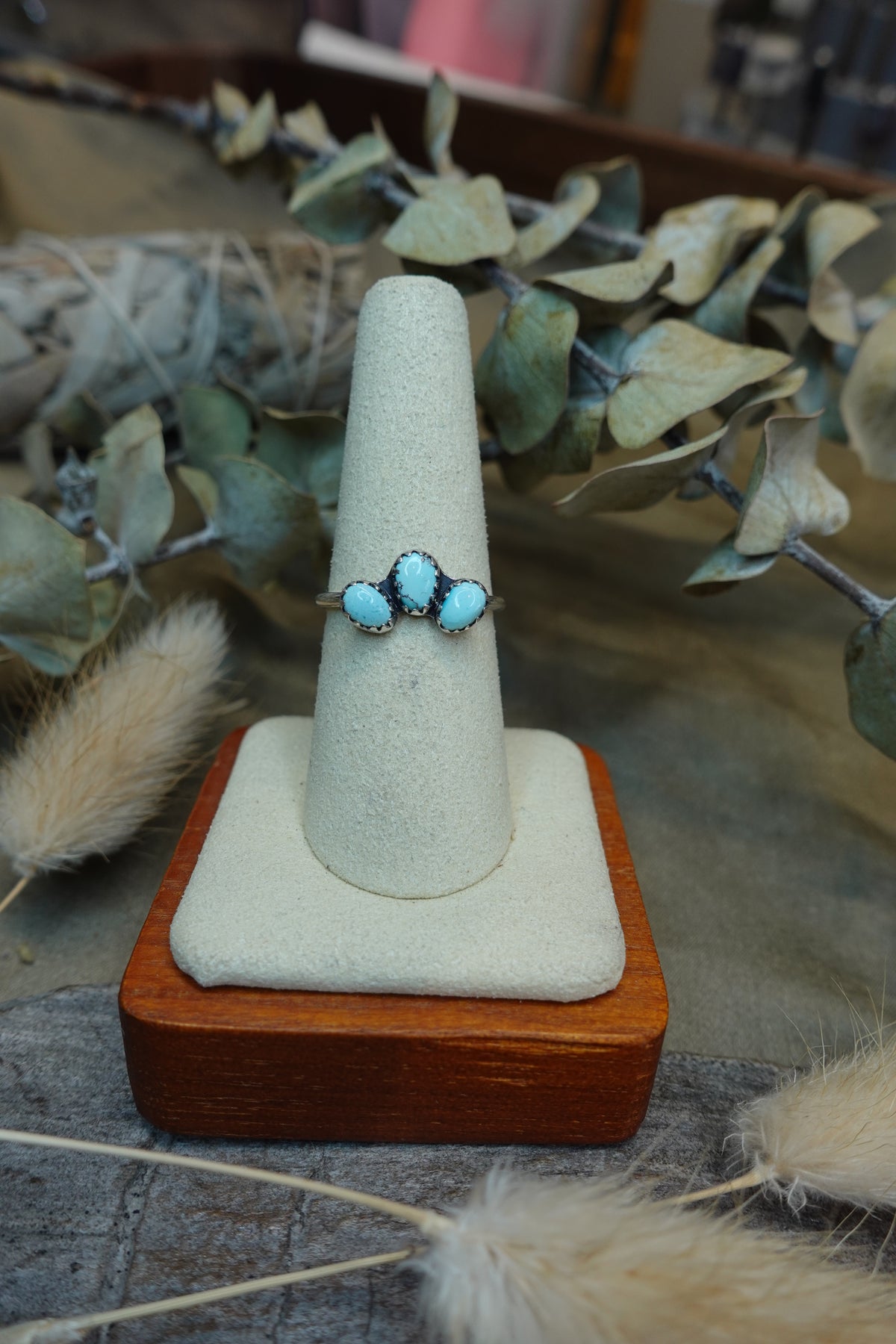 Turquoise Cluster Ring